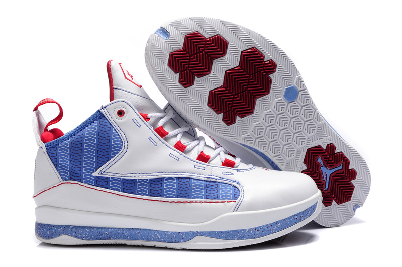 Jordan CP3 III White Blue Red For Women - Click Image to Close
