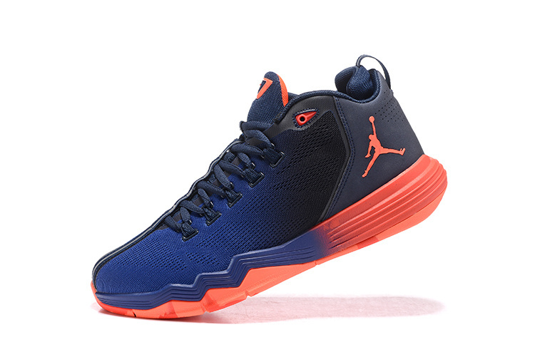 2016 Jordan CP3 IX AE Blue Black Reddish Orange Shoes