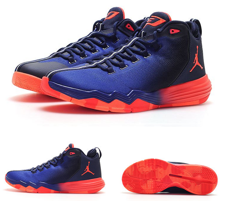 2016 Air Jordan CP3 IX AE Blue Red Black Shoes - Click Image to Close