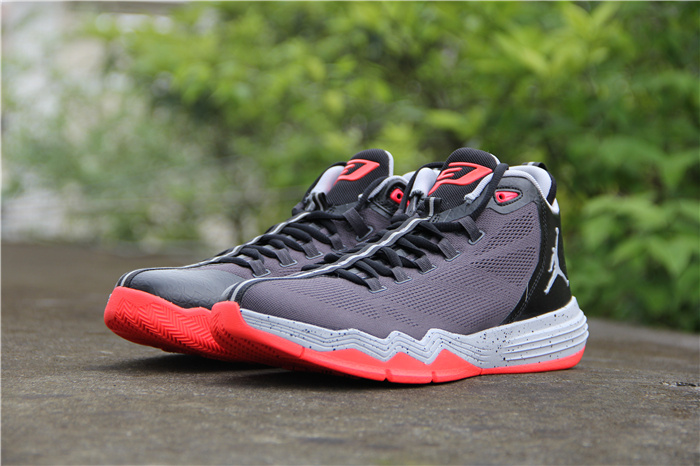 2016 Air Jordan CP3 IX AE Grey Black Red Shoes - Click Image to Close