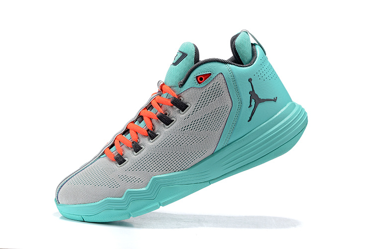 2016 Air Jordan CP3 IX AE Grey Jade Shoes - Click Image to Close