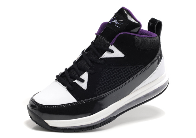 Jordan Fly Whole Palm Black White Purple Shoes - Click Image to Close