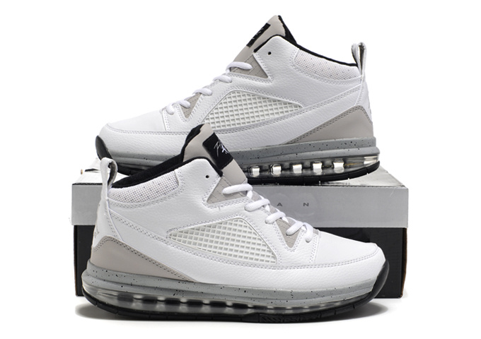 Jordan Fly Whole Palm White Grey Shoes - Click Image to Close