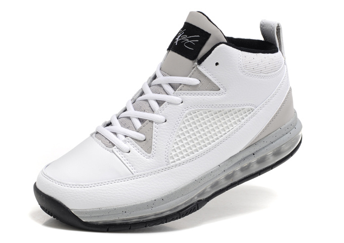 Jordan Fly Whole Palm White Grey Shoes - Click Image to Close