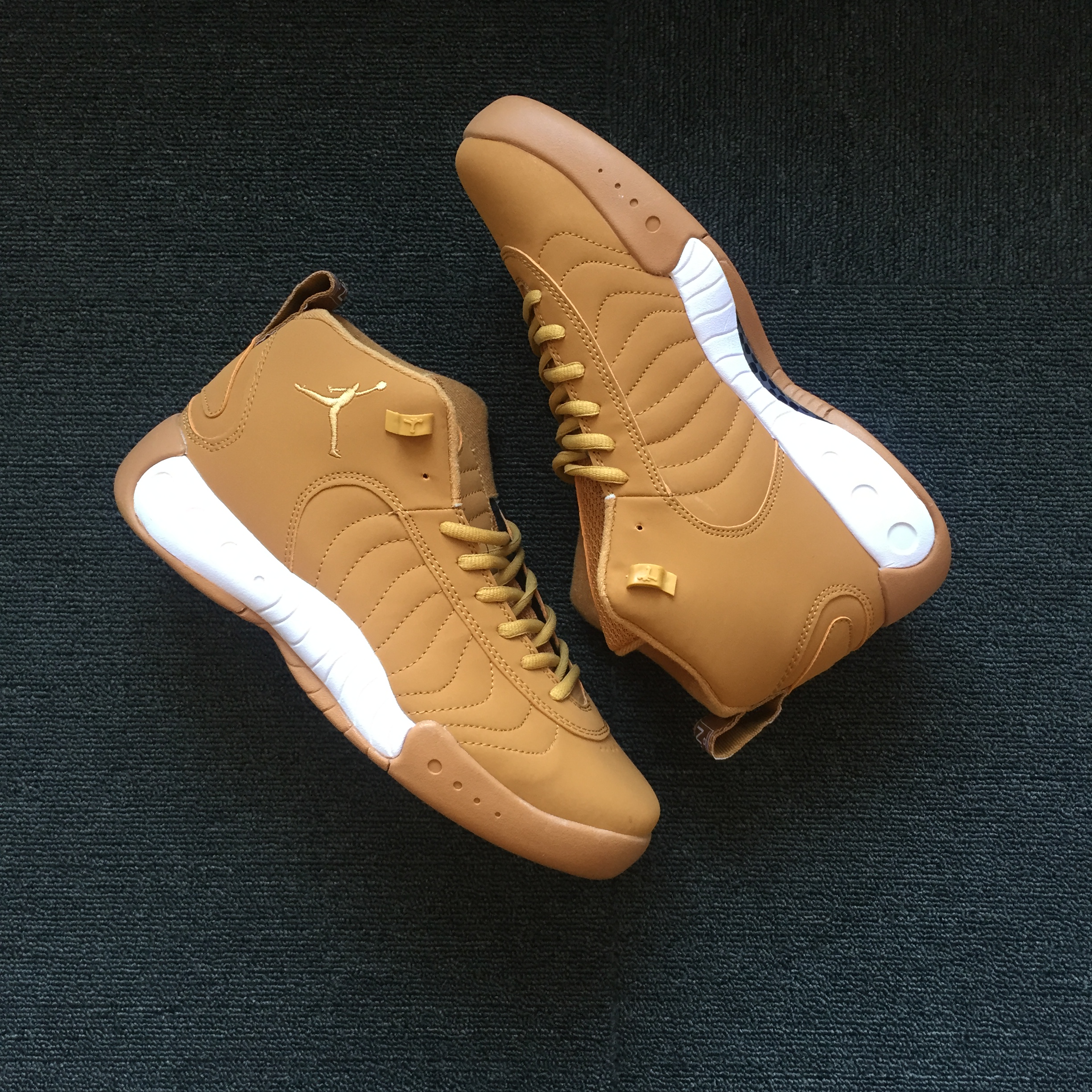 New Jordan Jumpman Pro AJ12.5 Wheat Yellow Shoes