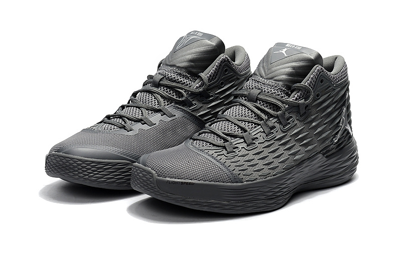 2017 Air Jordan Melo 13 All Grey Shoes - Click Image to Close