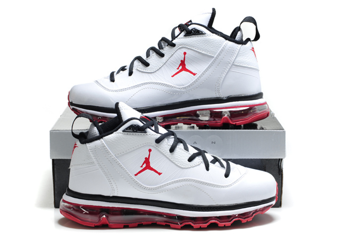 Jordan Melo M8+Max 09 White Red Shoes - Click Image to Close