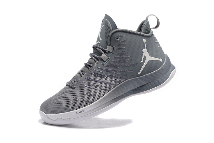 2016 Air Jordan Super Fly 5 Wolf Grey Shoes - Click Image to Close