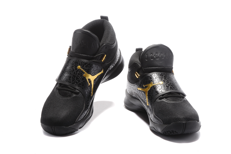 2017 Jordan Super.Fly 5 Black Gold Shoes