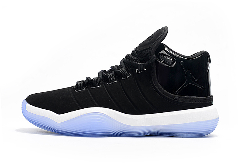 2017 Jordan Super.Fly 6 Black White Blue Shoes - Click Image to Close