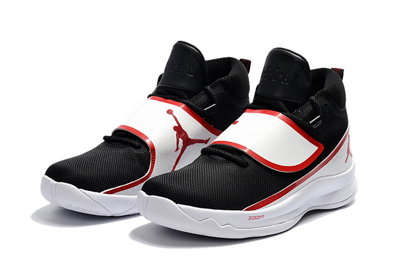 2017 Air Jordan SuperFly V Black Red White Shoes