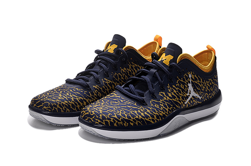 2016 Air Jordan Trainer 1 Low Yellow Blue Black Shoes - Click Image to Close