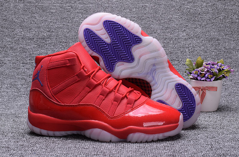 Jordans 11 High Red Bulls Of Great Lord Shoes - Click Image to Close