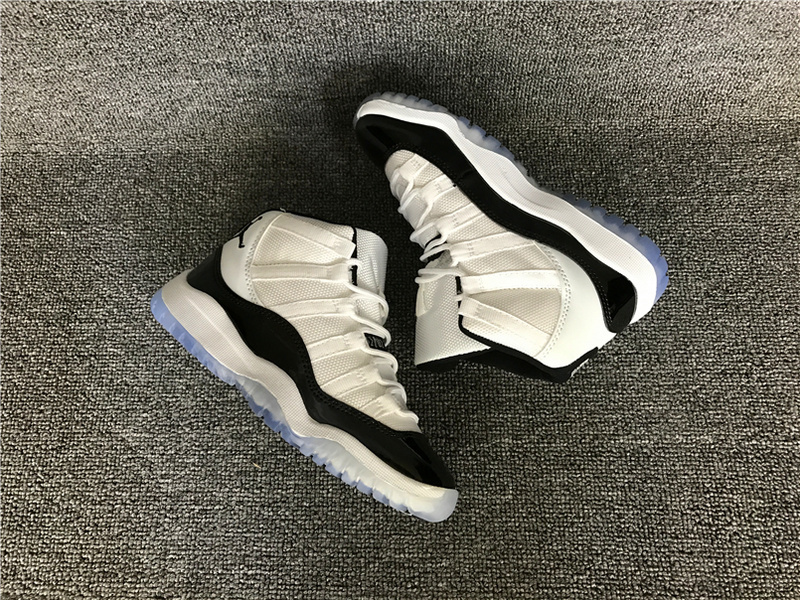 New Release Air Jordan 11 Concard White Black Shoes - Click Image to Close