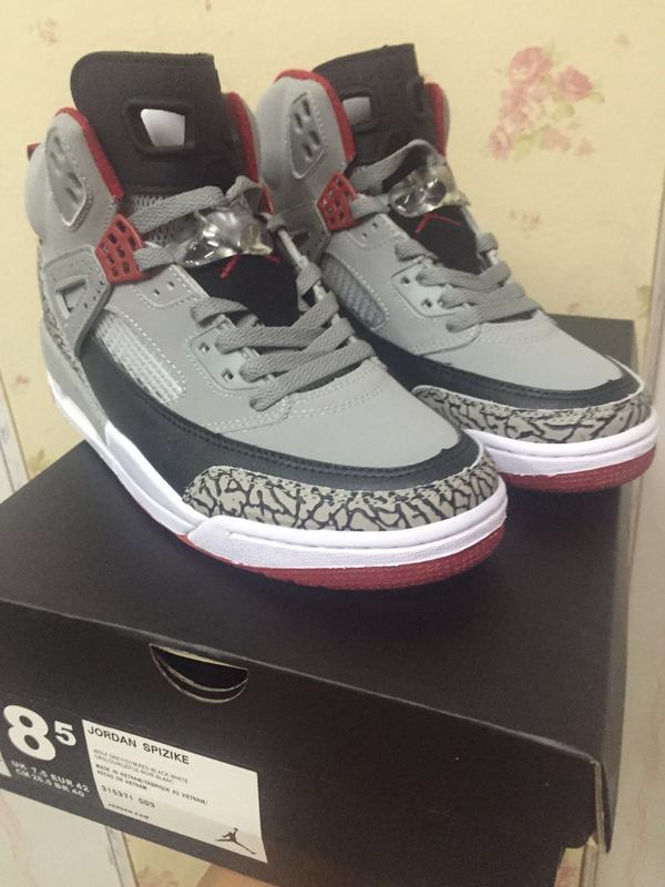 2015 Air Jordan 3.5 Grey Black Red Shoes