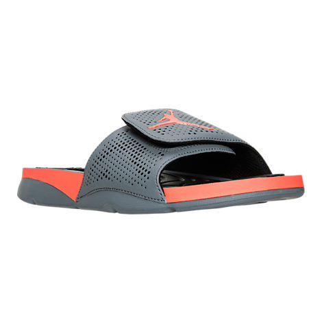 2016 Air Jordan Hydro 5 Slide Sandals Grey Black Orange