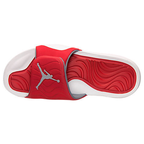 2016 Air Jordan Hydro 5 Slide Sandals Red White - Click Image to Close