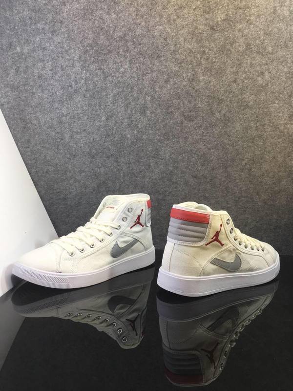 2016 Jordan 1 White Grey Red Shoes