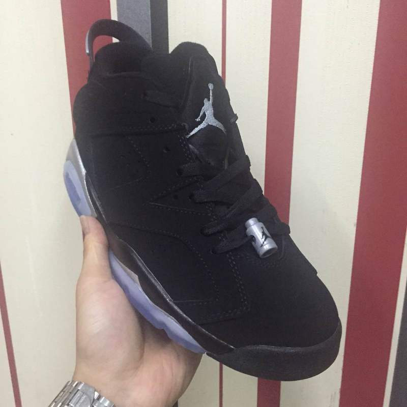 2016 Jordan 6 Low Black Silver Shoes