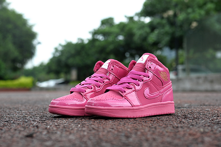 2016 Jordan 1 Retro All Pink Shoes For Kids