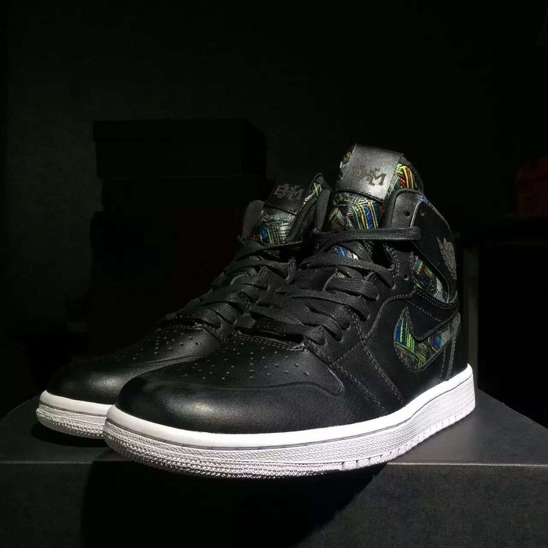 2016 Air Jordan 1 Retro BHM Black Shoes