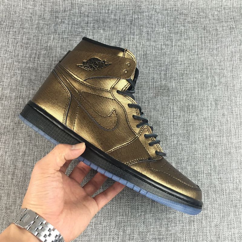 2017 Jordan 1 Bronze Black Shoes
