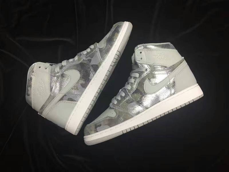 2016 Jordan 1 Retro GS All Star Silver Grey Shoes