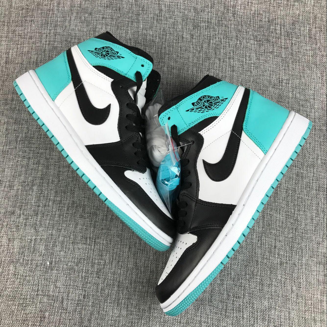 Latest Jordan 1 Retro 1 Gint Green Black White - Click Image to Close