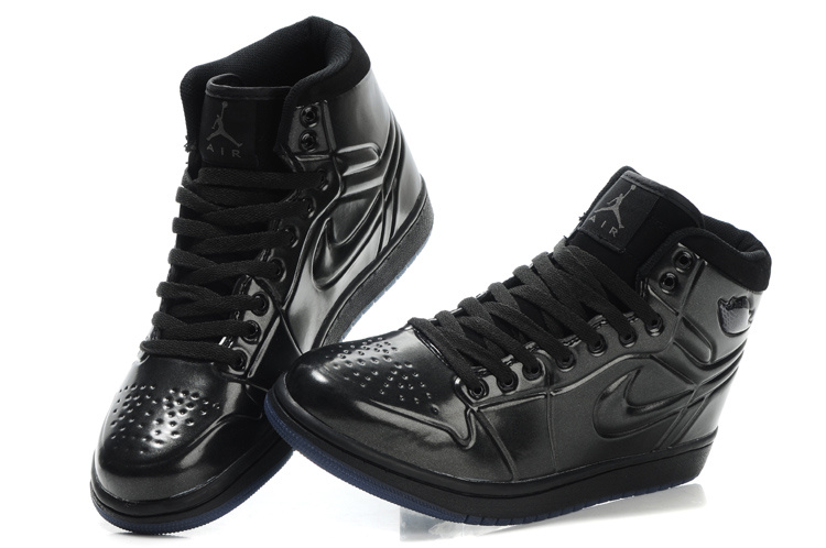 New Air Jordan 1 High Heel Shoes Black