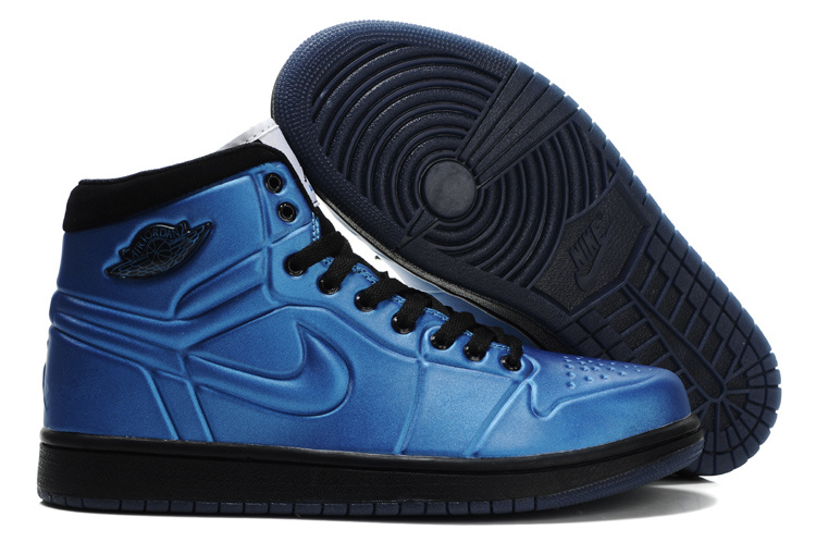 New Air Jordan 1 High Heel Shoes Blue Black