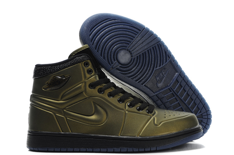 New Air Jordan 1 High Heel Shoes Brown Black - Click Image to Close