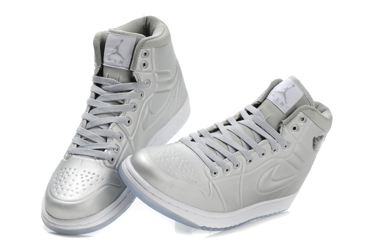 New Air Jordan 1 High Heel Shoes Grey