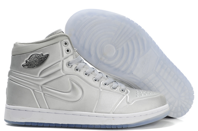 New Air Jordan 1 High Heel Shoes Grey - Click Image to Close