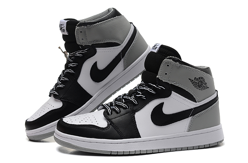 jordan retro 1 gris con negro