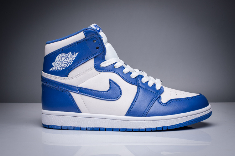 2016 Jordan 1 Retro White Blue Shoes