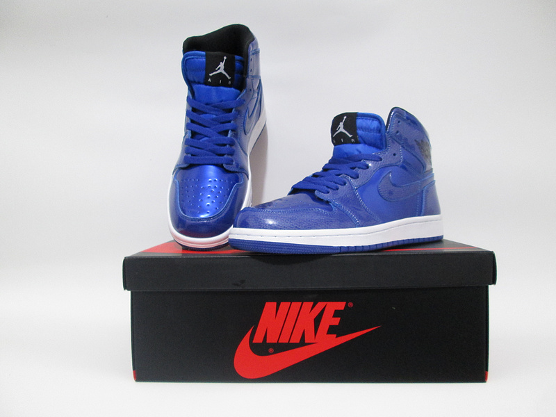 2017 Jordan 1 Slam Dunk Shine Blue White Shoes - Click Image to Close