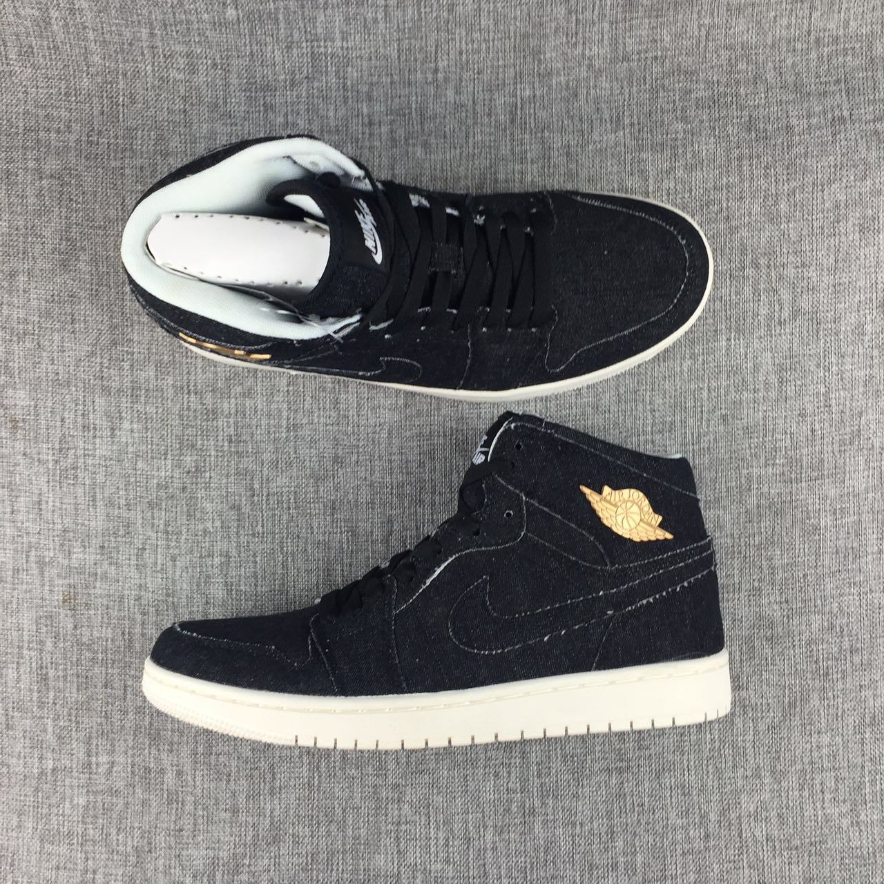 Latest Jordan 1 Tannin Black Gold Shoes - Click Image to Close