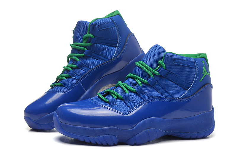 2015 New Women Air Jordans 11 All Blue