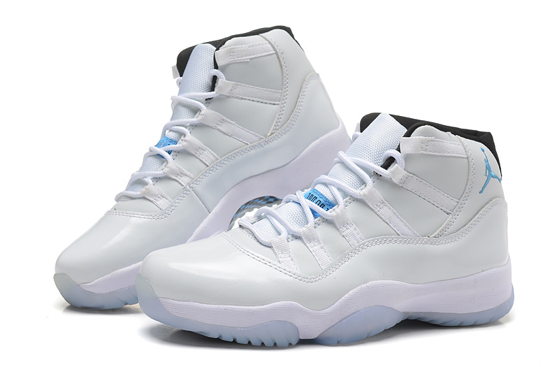 New Women All White Air Jordans 11 - Click Image to Close