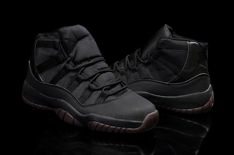 New Air Jordan 11 High All Black Coffe Shoes - Click Image to Close