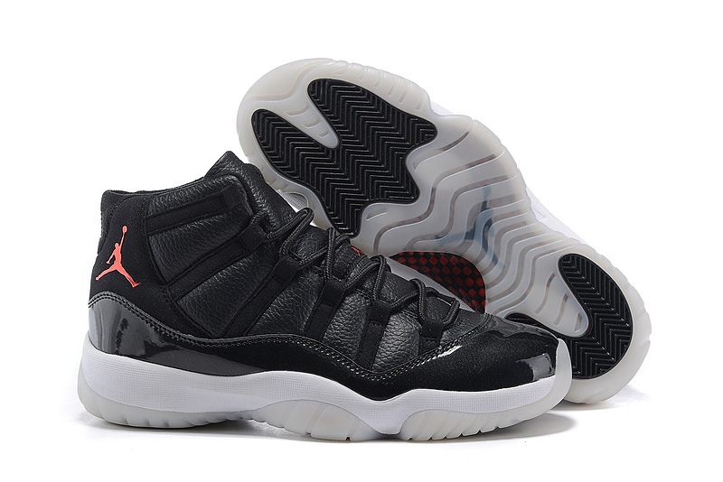 New Air Jordan 11 High Black White Shoes - Click Image to Close