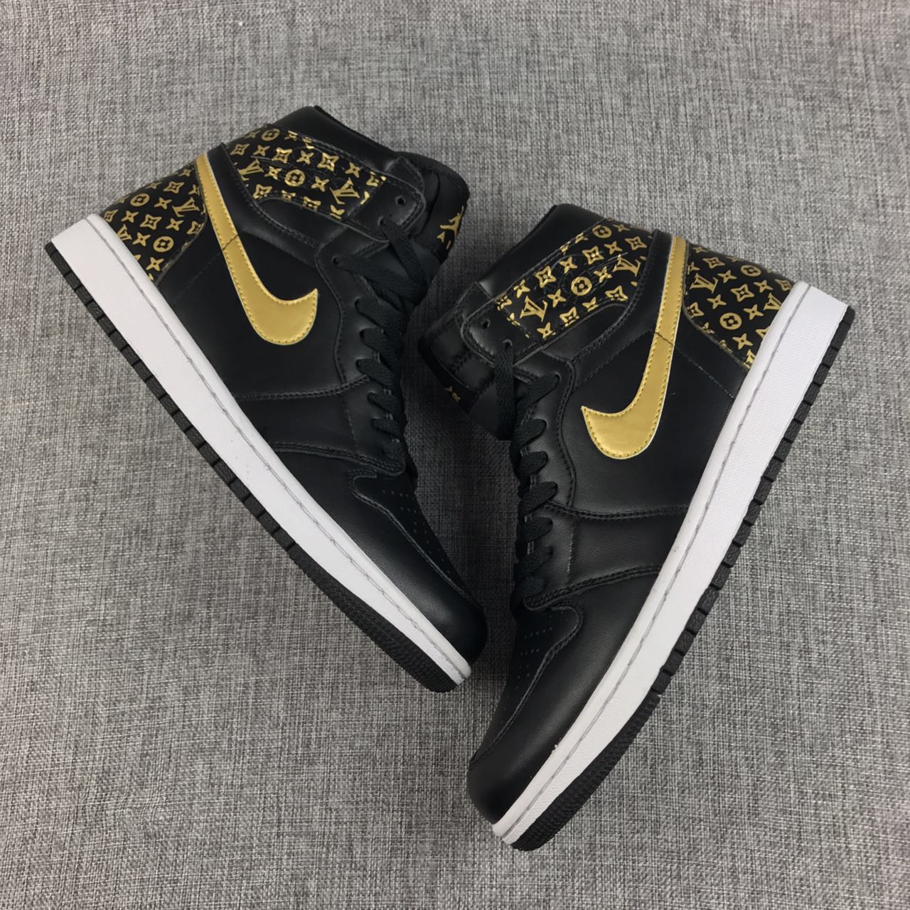 2017 Jordan 11 L V Black Gold Shoes