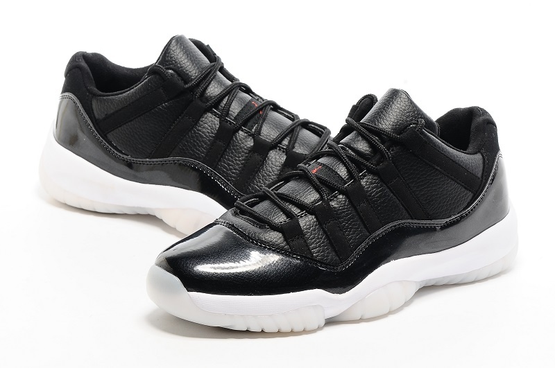 2016 Air Air Jordan 11 Low 72 11 Black White Red Shoes - Click Image to Close