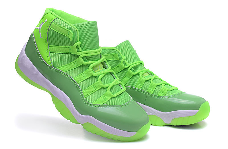 2016 Jordan 11 Retro Fluorscent Green Shoes For Women - Click Image to Close