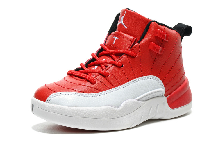 2016 Jordan 12 Gym Red Shoes For Kids - Click Image to Close