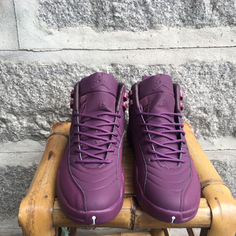 2017 Jordan 12 High Purple Shoes