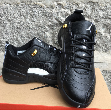 2016 Jordan 12 Low Master Black Gold Shoes - Click Image to Close