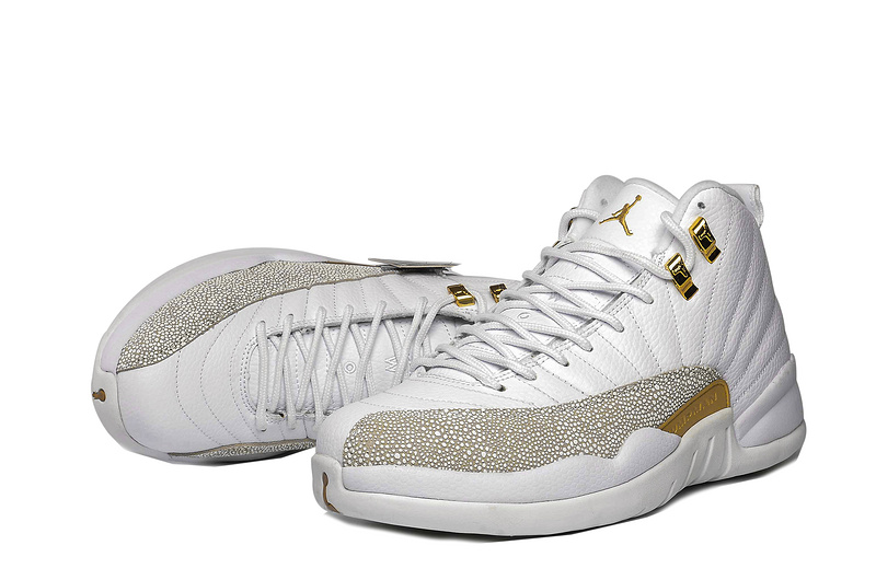 2016 Jordan 12 Retro Owl White Gold Shoes - Click Image to Close