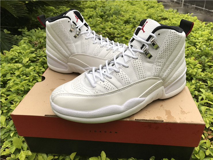 2016 Air Jordan 12 Retro Pure White Shoes - Click Image to Close