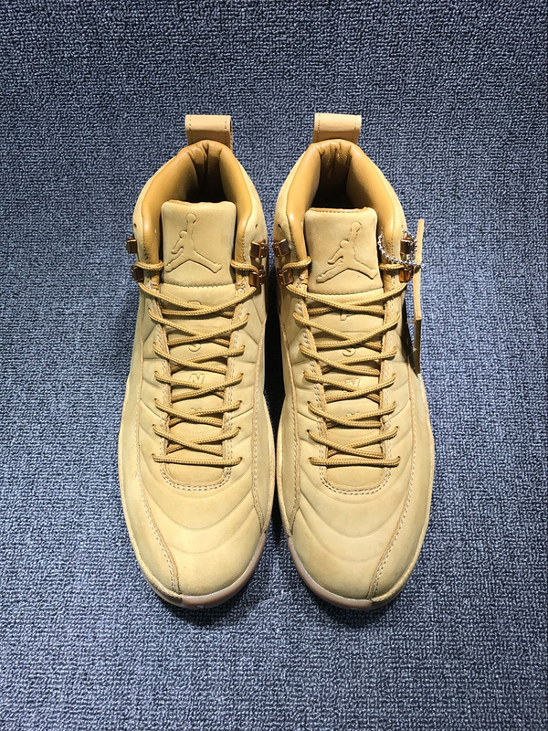 2017 Jordan 12 Wheat Yellow Shoes - Click Image to Close